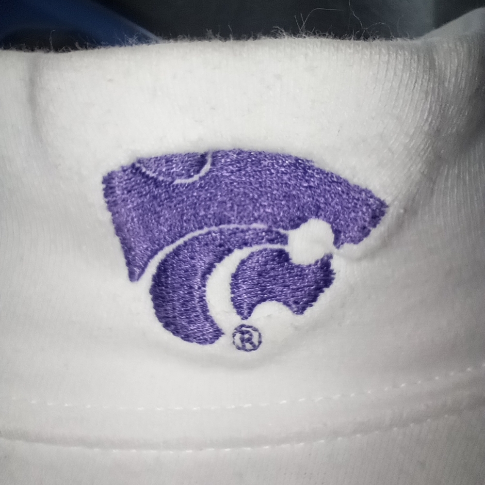 Kansas State Long Sleeve White Top